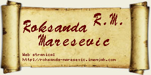 Roksanda Marešević vizit kartica